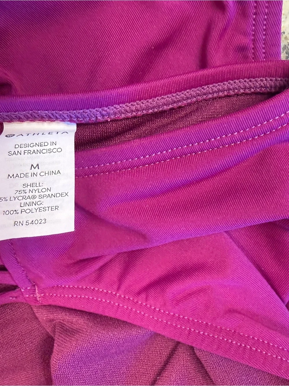 Athleta Women’s Magenta Bikini Briefs - Classic Comfort size medium